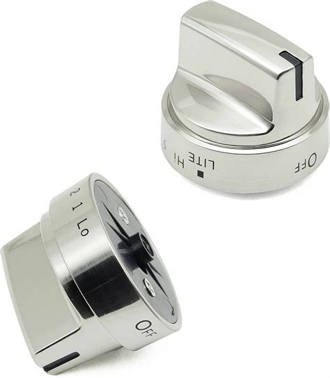 Stainless Steel Control Knob Compatible With Ge Gas Range Stove