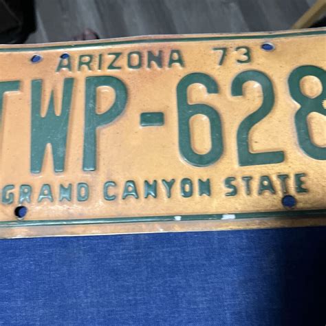 1973 Arizona Automotive Az License Plate Twp 628 Ebay