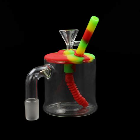 High Quality Factory Direct Silicone And Glass Smoking Pipe 5′′ Quartz