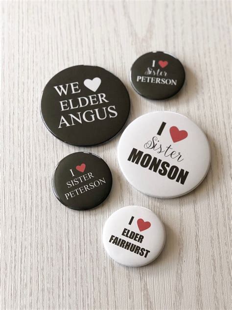 I Love My Missionary Pins Sister Missionary Button Lds Etsy