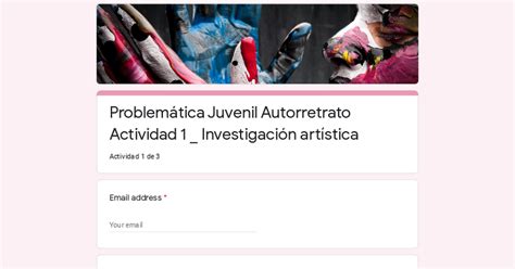 Problemática Juvenil Autorretrato Actividad 1 Investigación artística