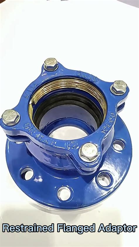 Syi Ductile Cast Iron Body Self Restrained Flange Adaptor For Hdpe Pipe