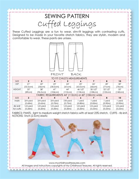 Leggings Pattern Leggings Sewing Pattern Pants Sewing - Etsy