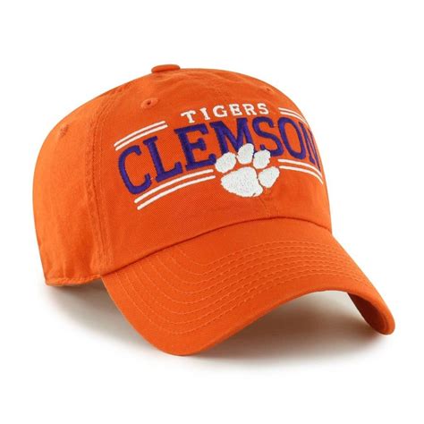 Ncaa Clemson Tigers Vernon Clean Up Fabric Washed Relaxed Fit Hat