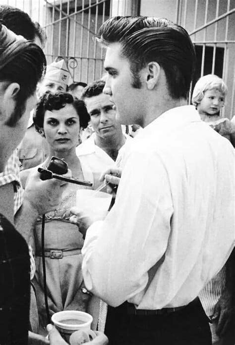 Elvis Accompanied By His Cousin Junior Smith Elvis Presley