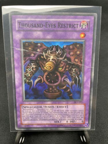 Yugioh X1 Thousand Eyes Restrict DL1 001 Super Rare Edition Moderate