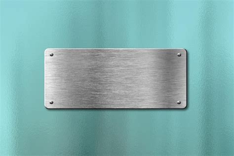 Blank Silver Name Plate