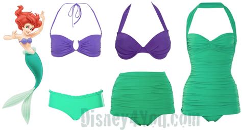 Swimwear Looks Inspired By Disney Characters Mermaid Swimsuit Epic Clothes