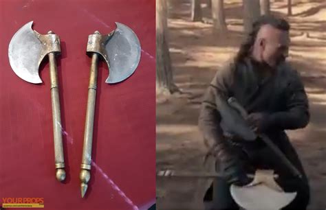 Crouching Tiger Hidden Dragon Sword of Destiny Black Tiger's stunt axes original movie prop