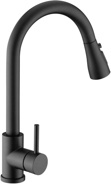 Sink Faucet Black Kitchen Faucet With Pull Down Sprayer Vfauosit