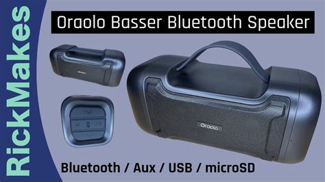 Oraolo Basser Bluetooth Speaker Youtube