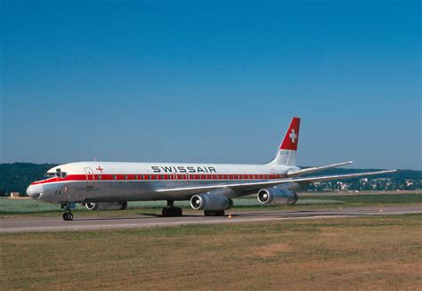 Jet Flugzeuge Und Spezielles Swissair Douglas Dc Cf Hb Idk