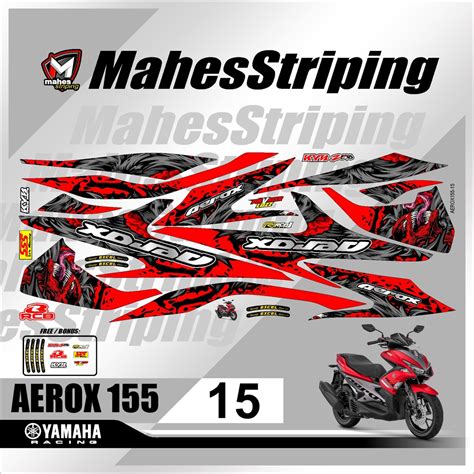 Jual Striping Aerox Sticker Striping Variasi List Stiker Yamaha