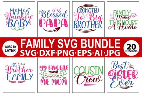 Family SVG Bundle Bundle · Creative Fabrica