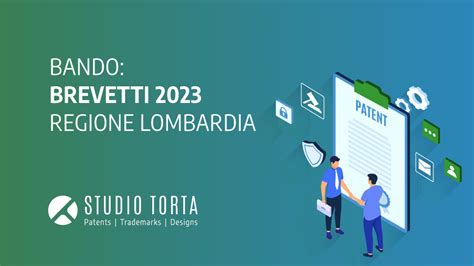 Bando Brevetti 2023 Regione Lombardia Studio Torta