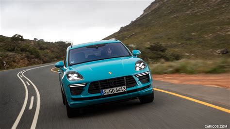 Porsche Macan Turbo 2020my Color Miami Blue Front