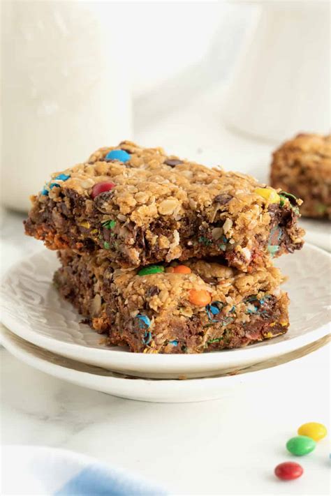 Flourless Monster Cookie Bars The Bakermama