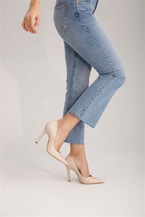 Kadın Ayakkabı Modası Senin İçin Üretiyoruz Ayakkabı Prensi Sensual İnce Topuk 10 Cm Nude