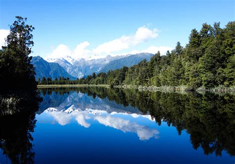 Les Beaux Reflets Du Lac Matheson En Nouvelle Z Lande Honeymoon In New