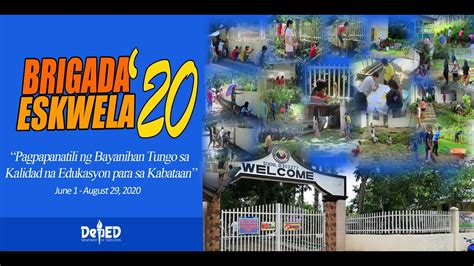 2020 Brigada Eskwela Kick Off Ceremony Youtube