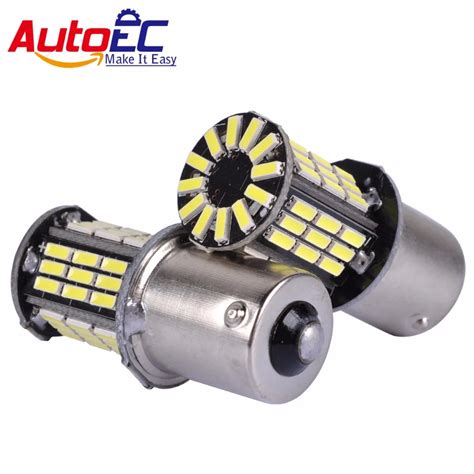 AutoEC 2x Error Free 1156 P21W BA15S 4014 57 Decoder Lamp Canbus Bulb