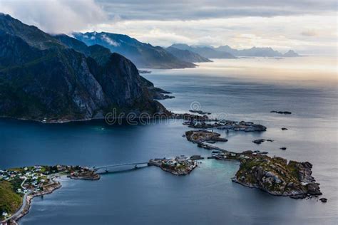 Reine,Norwegian Fishing Village at the Lofoten Islands in Norway Stock ...