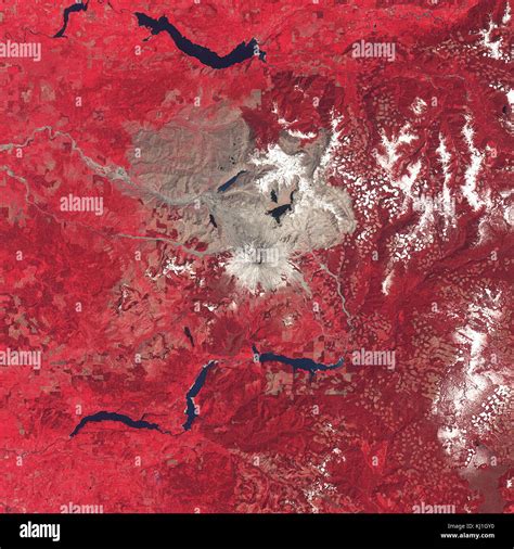 Site Of The Mount St Helens Volcanic Eruption As It Appeared In 1983