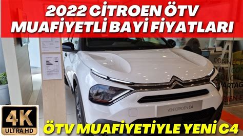 2022 CİTROEN ÖTV MUAFİYETLİ ENGELLİ RAPORLU BAYİ FİYATLARI ÖTV