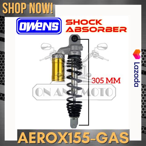 AEROX 155 GAS Owens Motorcycle Rear Shock Absorber Pair ON ANY MOTO