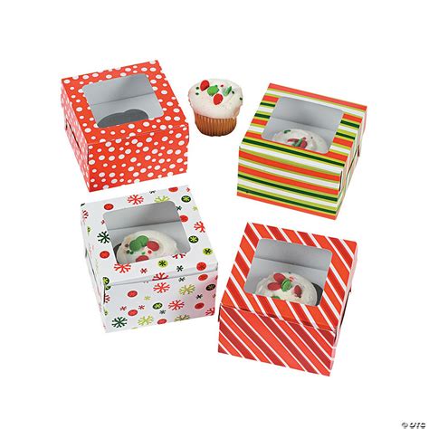 Bright Christmas Cupcake Boxes