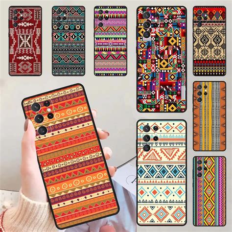 Tribal Ethnic Pattern Phone Cases For Samsung Galaxy S23 S20 Fe S21 S22 Ultra Note 20