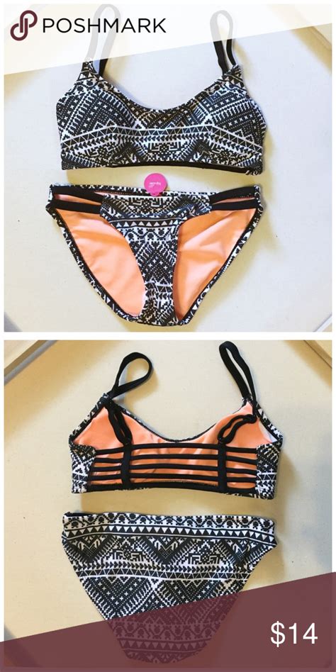 Nwot Xhilaration Cage Strappy Tribal Print Bikini With Images