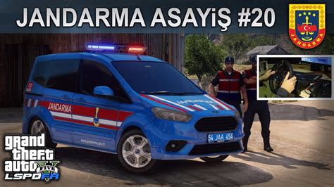 GTA 5 JANDARMA ASAYİŞ MODU 20 WHEELCAM FORD COURİER LSPDFR YouTube