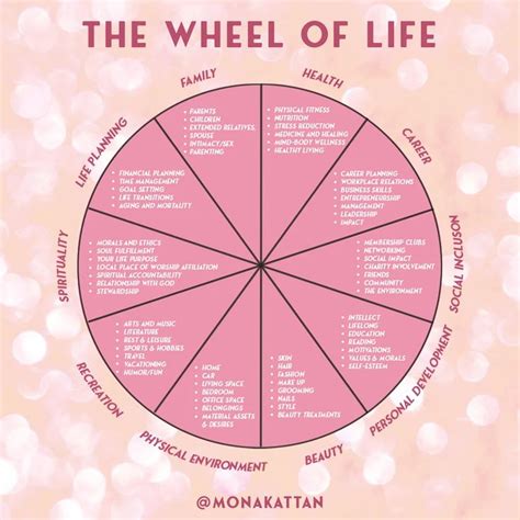 Wheel Of Life Mental And Emotional Health Self Care Activities