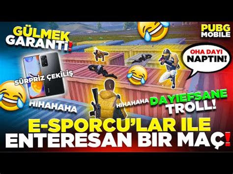 E SPORCULAR İLE ENTERESAN MAÇ GÜLMEKTEN YARILCAKSINIZ PUBG