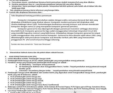 Contoh Soal Teks Eksplanasi Kelas 5 Edumi Id Riset