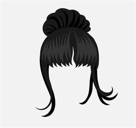 Premium Vector Woman Hair Vector Illustration