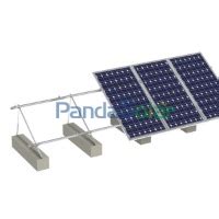 China Panda Solar Alum Nio Estrutura De Montagem Em Trilho Solar Painel