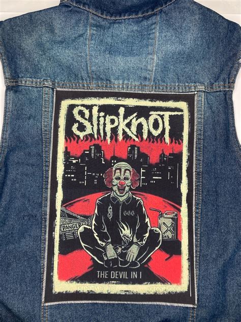 Slipknot Back Patch Sew On Patch For Jacket Clothes Accessories Vintage