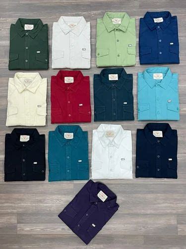 Plain Twill Laffer Cargo Shirts Full Sleeves At Rs 370 In Bengaluru