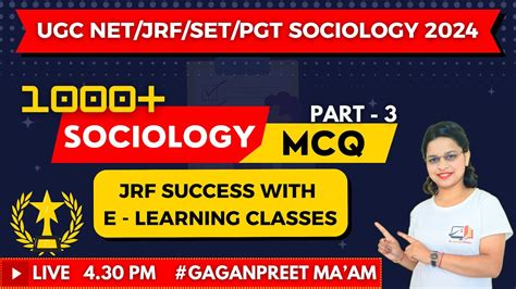 Ugc Netjrf Sociology Mcqs Part 3 2024 Paper 2 Sociology