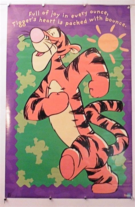 TIGGER CARTOON POSTER WINNIE THE POOH 22" X 34" NOS (b183) | #4546390175