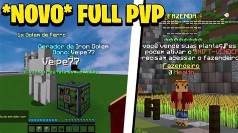 Novo Servidor De Rankup Fullpvp Cl Ssico Spawners Farms Eventos