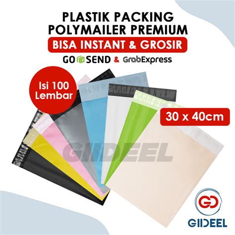 Jual GIIDEEL PLASTIK PACKING POLYMAILER PREMIUM 60 MICRON BISA INSTANT