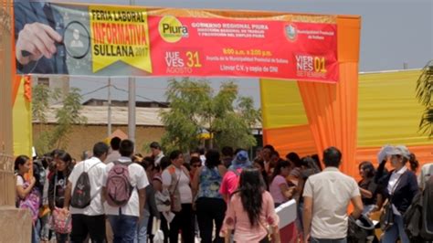 Más De 1200 Puestos Laborales Ofrecen En Feria Laboral De Sullana Noticias Dirección