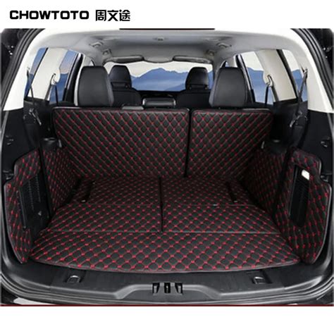 CHOWTOTO AA Special Trunk Mats For Ford Edge 7seats Durable Waterproof