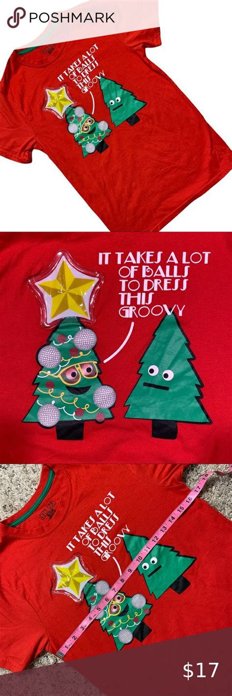 Seven Oaks Christmas Light Up T Shirt It Takes Lot Of Balls To Be This