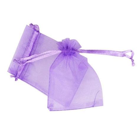 100Pcs Transparante Organza Zakjes Koord Sieraden Grandado