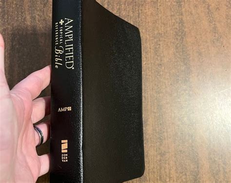 Amplified Classic Topical Reference Bible Black Bonded Leather Out