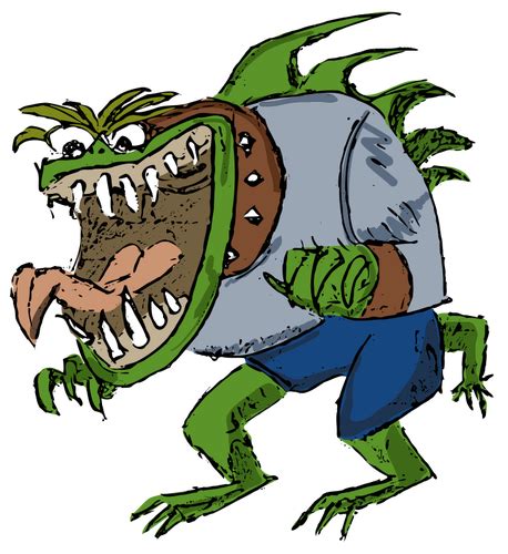 Ugly Cartoon Monster Public Domain Vectors